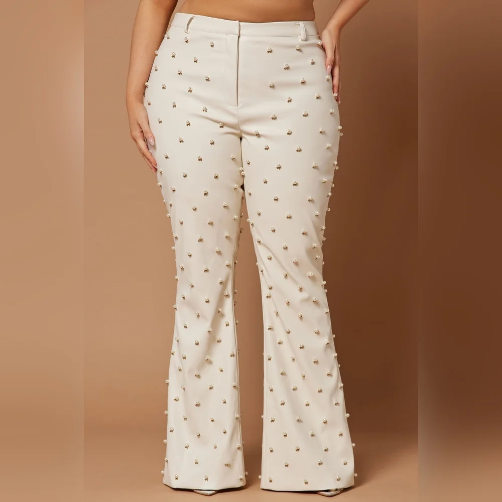 Nova Luxe Leather Emblished Pant Set - Picture 7 of 10